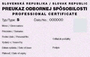 Preukazy a certifikáty odbornej spôsobilosti inštalatéra