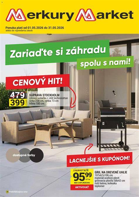 Ukážka obálky aktuálneho akciového letáku Merkury Market