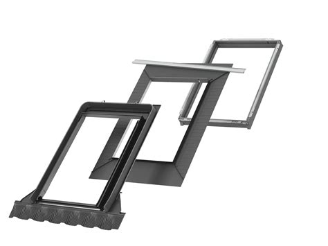 Nákres zatepleného lemovania VELUX EDW 2000