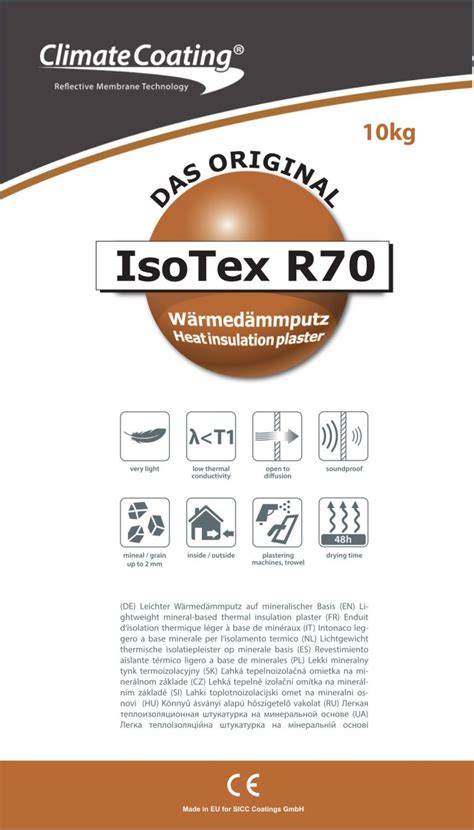 Detailná štruktúra tepelnoizolačnej omietky ISOTEX