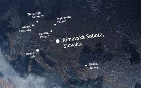 Mapa globálnych výrobných závodov a zastúpení spoločnosti Makita