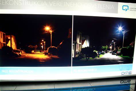 schéma moderného LED verejného osvetlenia v meste
