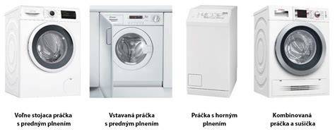 Rôzne typy pripojení práčky