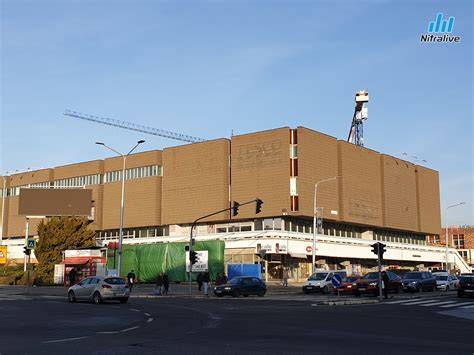 Mapa centra Nitry s vyznačeným objektom bývalého OD Tesco