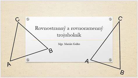 Rovnostranný trojuholník rozdelený strednými priečkami na menšie trojuholníky