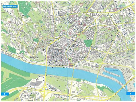 Mapa Bratislavy s vyznačenou lokalitou Rača