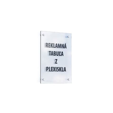 Reklamné tabule z plexiskla
