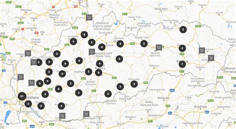 Mapa predajcov a servisných centier Makita na Slovensku