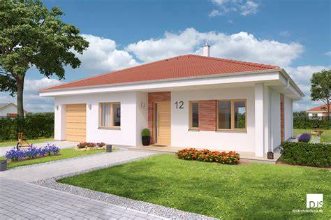 Projekt rodinného domu typu bungalov