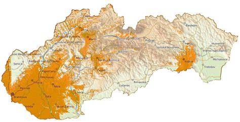 Mapa pokrytia dodávok OSB dosiek na Slovensku