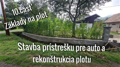 Schéma armovania základov plotu