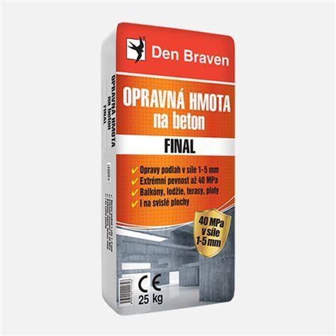 Rôzne balenia opravnej stierky Den Braven QUARTZ FINAL