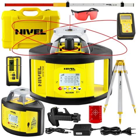 Detailné zobrazenie presnosti rotačného lasera