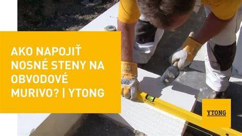 Ukladanie nosníkov Ytong na murivo