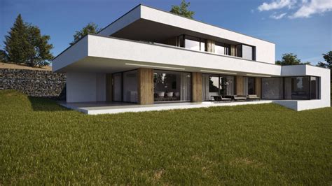 Moderný architektonický projekt s kovovou fasádou