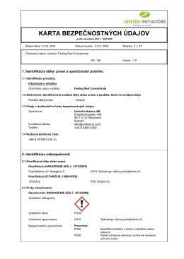 Porovnanie Bezpečnostnej karty (uzamykanie) a Karty bezpečnostných údajov (chemikálie)