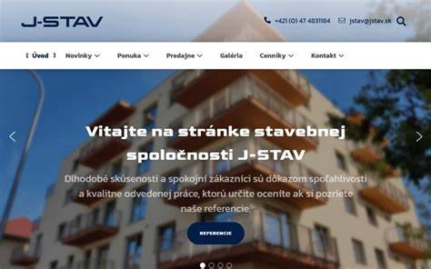 Referencie a dokončené projekty spoločnosti J-STAV spol. s r.o.
