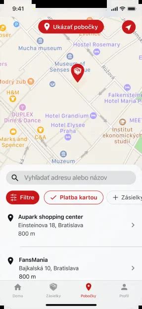 Mapa s označenými ideálnymi miestami na piknik