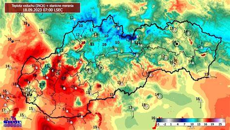 Rozdiely v teplote stien pred a po aplikácii Q-Therm