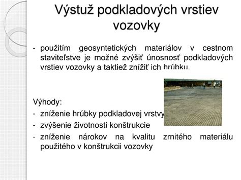 Schéma vrstiev vozovky