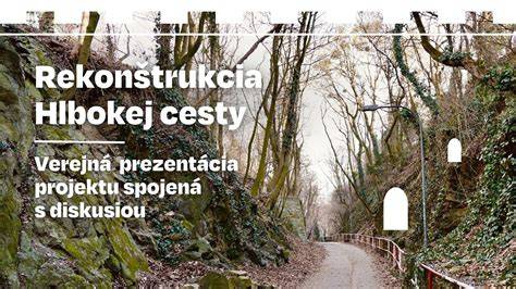 Mapa Hlbokej cesty a okolitých historických a rekreačných lokalít