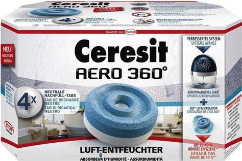 Schéma cirkulácie vzduchu v odvlhčovači Ceresit AERO 360°