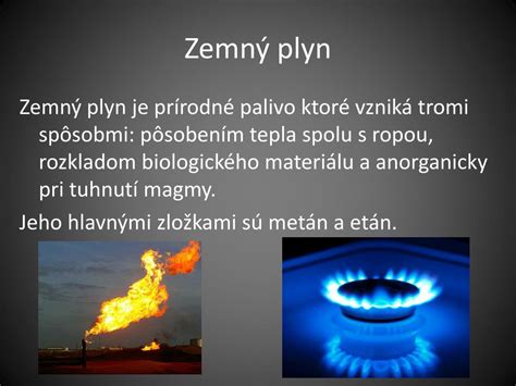 Zemný plyn a jeho využitie pri vykurovaní