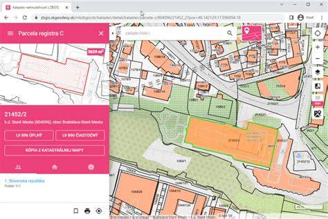 Mapa pozemku s vyznačenými minimálnymi odstupmi pre žumpu