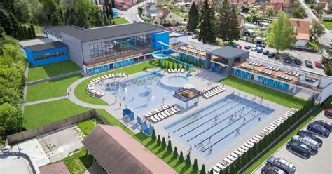 Pohľad na areál Mestskej krytej plavárne v Žiline