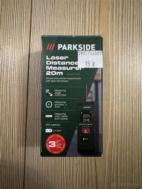 Laserový merač vzdialenosti Parkside
