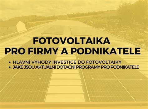 Infografika: Výhody fotovoltaiky