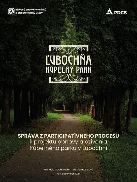 Fotografia kúpeľného parku s chodníkom zdravia