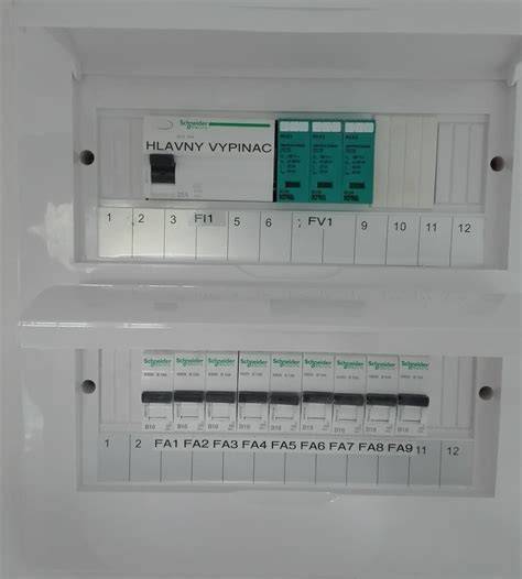 Označenie elektrických okruhov v rozvádzači