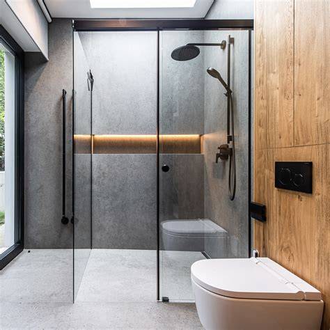 Montáž pevného skla Walk-in sprchy do U-profilu