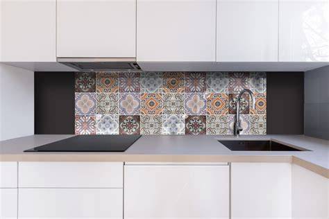 Kuchynská zástena s marockým patchwork obkladom