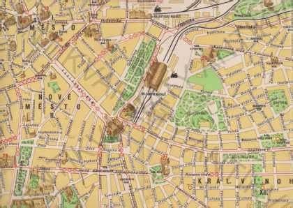 Mapa centra Fiľakova s vyznačenými službami