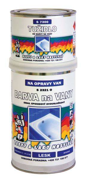 Biela epoxidová farba na vanu S2321 v plechovke