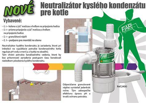 Neutralizátor kondenzátu pre kondenzačný kotol