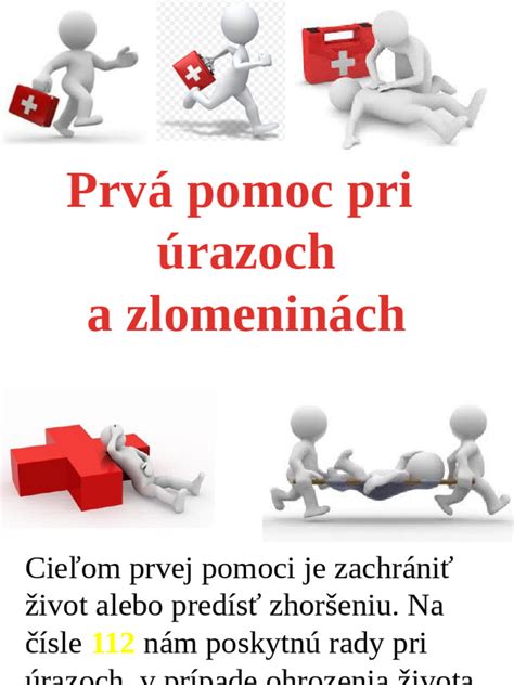 Ilustrácia zobrazujúca symboly prvej pomoci pri rôznych typoch expozície