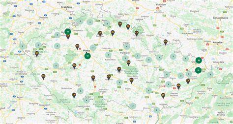 Mapa pobočky stavebnín v Senci