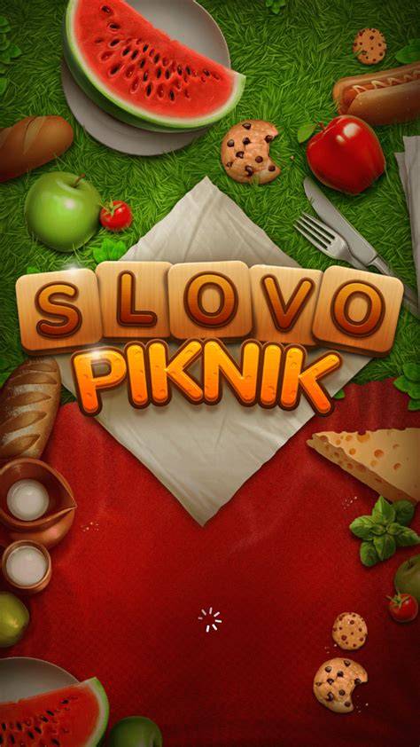 Ilustrácia k hre Piknik slovo s písmenami a slovami