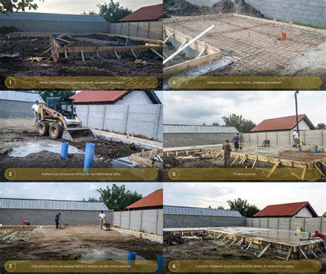 Proces betonáže základovej dosky
