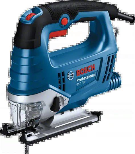 Schéma funkcií priamočiarej píly Bosch GST 750 Professional