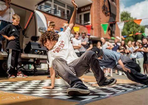 Deti trénujúce breakdance