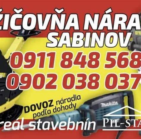 Sortiment stavebnín a náradia