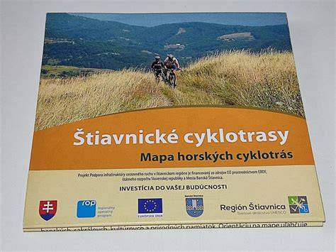 Mapa cyklotrás s prepojením na Poľsko a Českú republiku