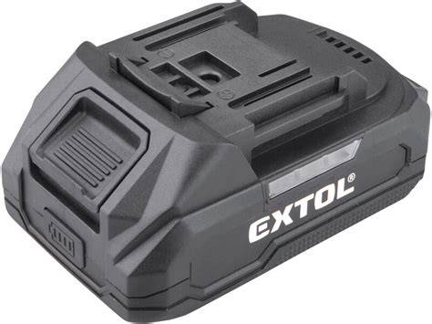 Detail akumulátorovej batérie Extol Craft 18V Li-ion