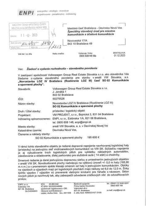 Schéma procesného toku stavebného povolenia