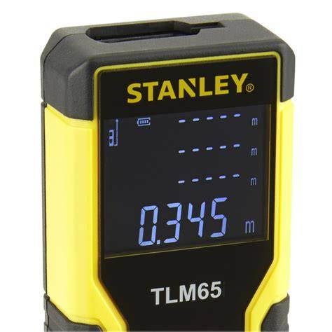 Ovládacie tlačidlá laserového diaľkomeru Stanley TLM65
