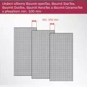 Detail sklotextilnej mriežky Baumit OpenTex